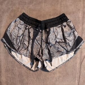 Lululemon Black and White Women's Shorts